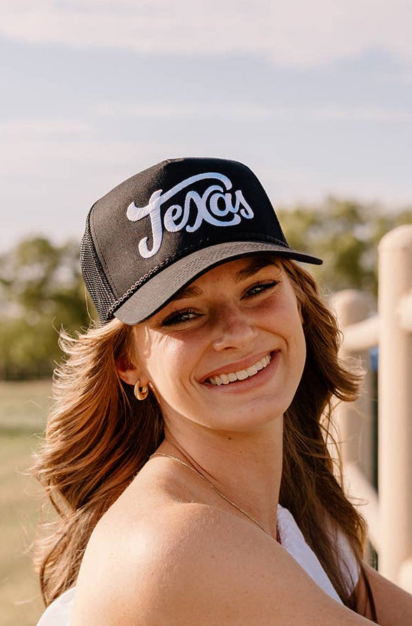 texas rope hat - black