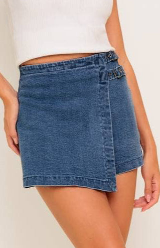 dakota skort - indigo
