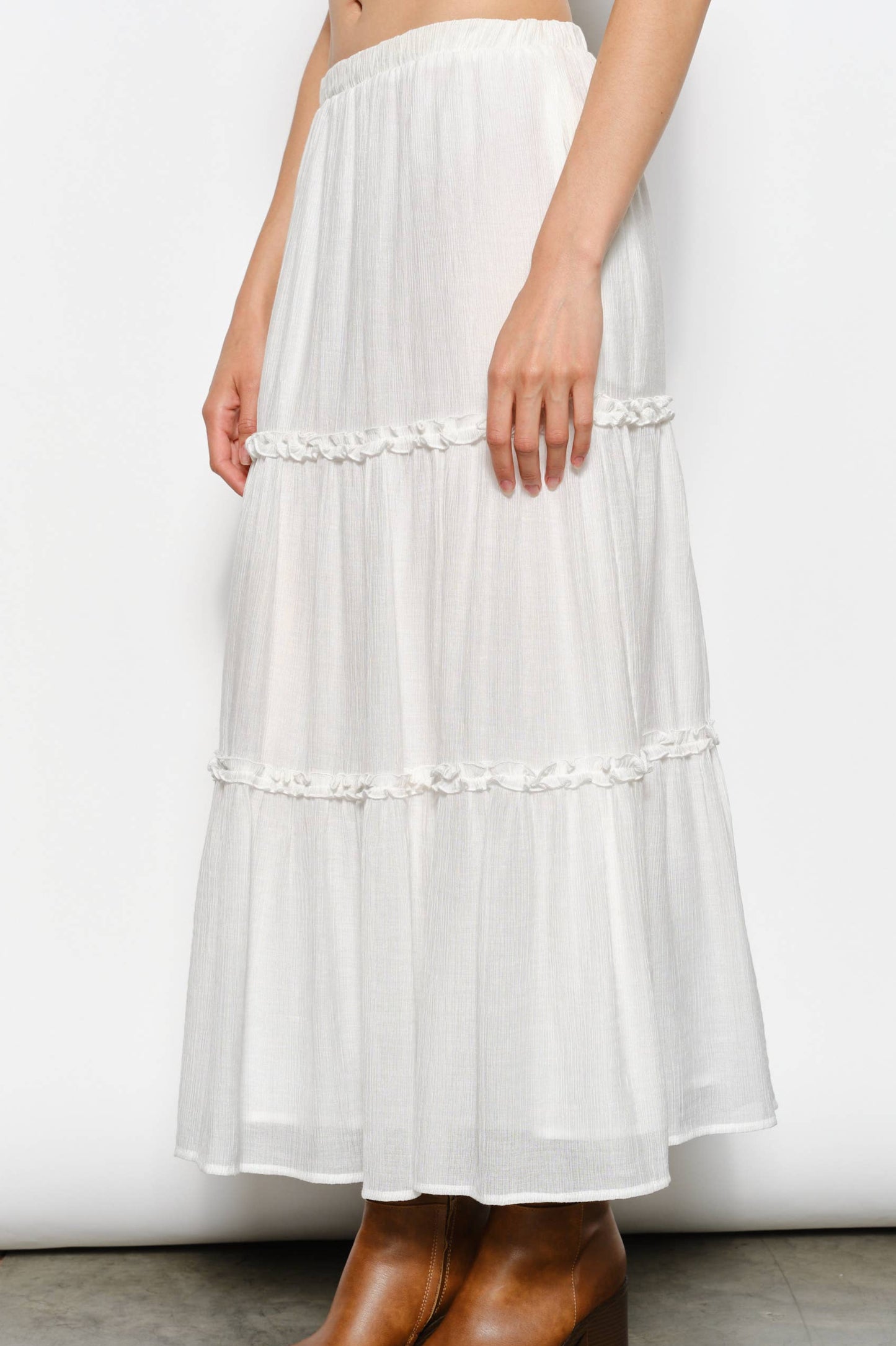april maxi skirt - off white