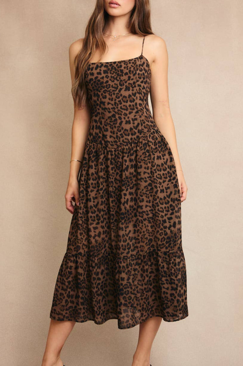 lettie dress - brown