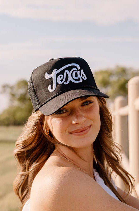 texas rope hat - black