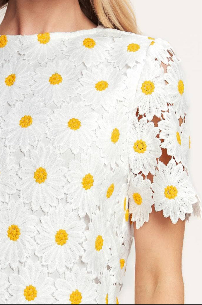 marguerite dress - white