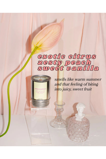 passionfruit | exotic citrus, zesty peach, sweet vanilla candle