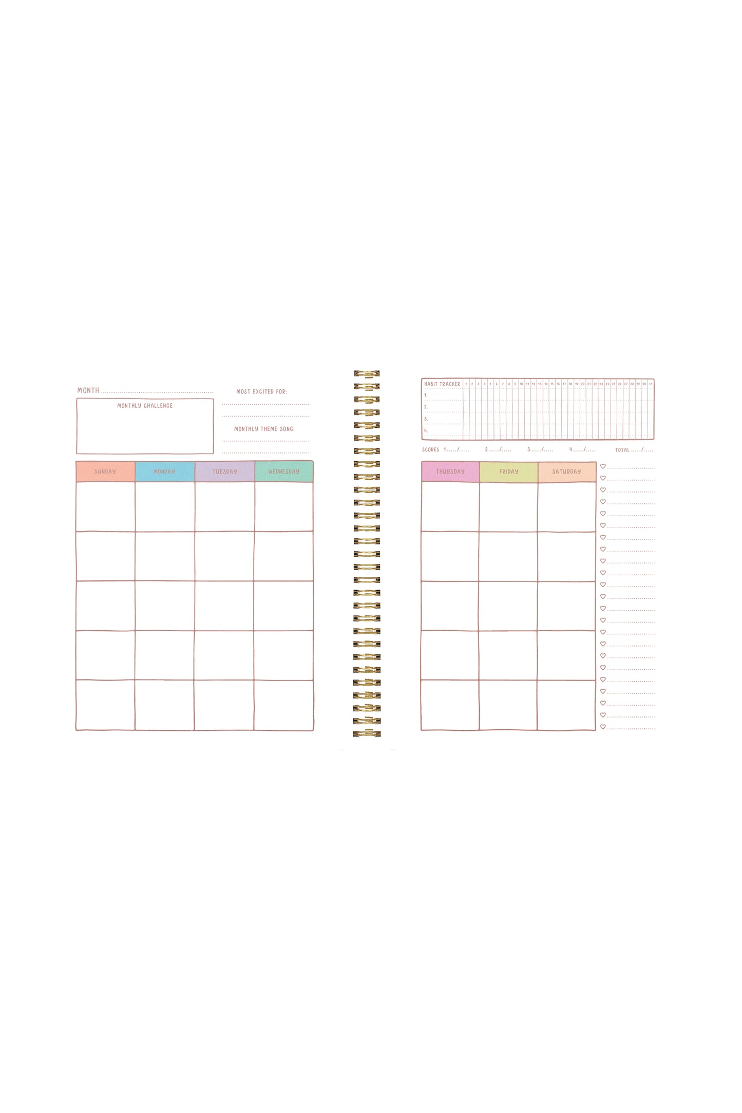 goal getter lite planner - don't ruin my vibe