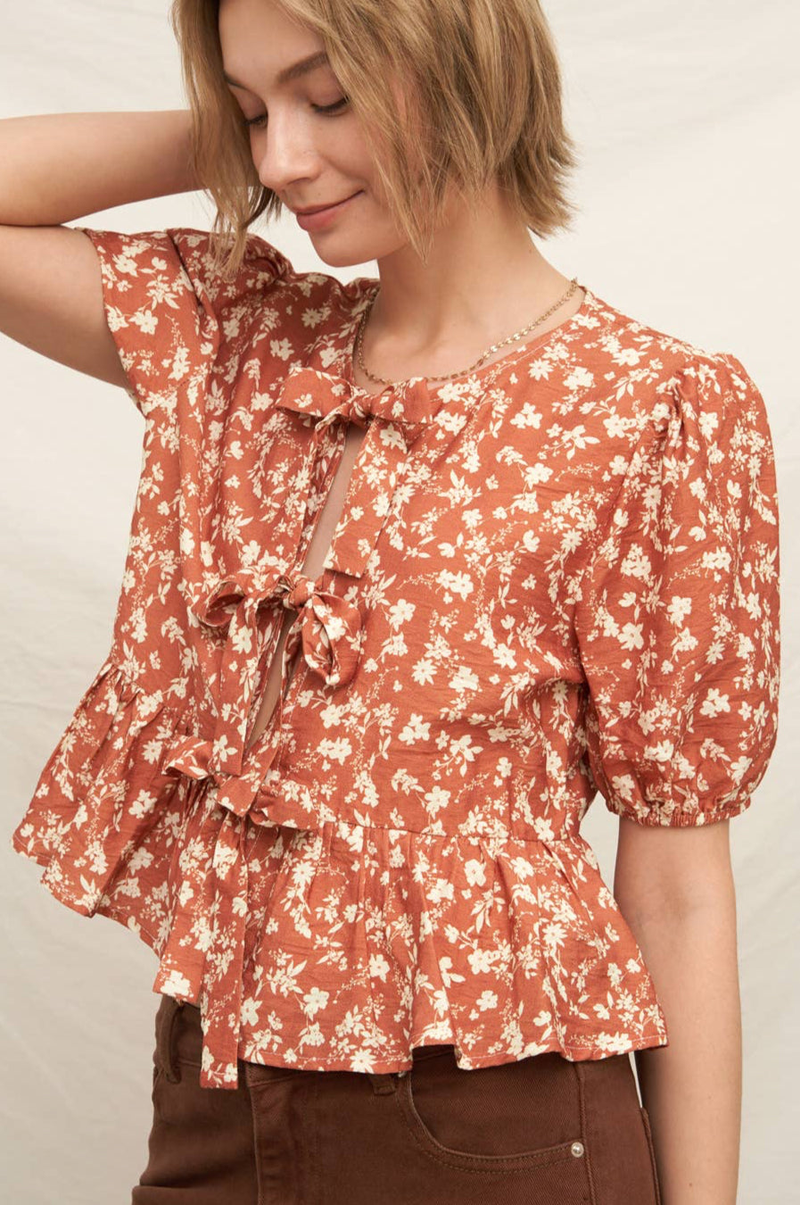 penny top - rust