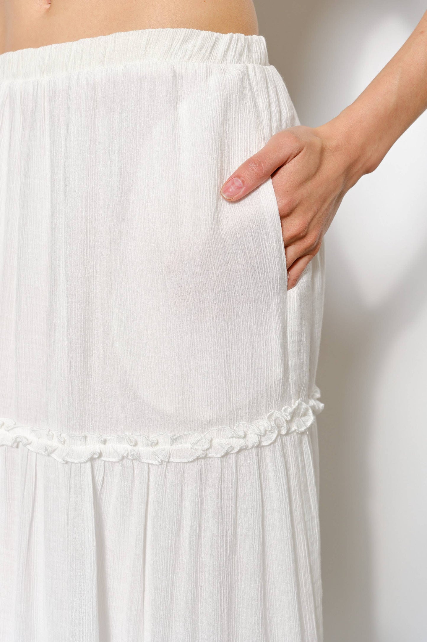 april maxi skirt - off white