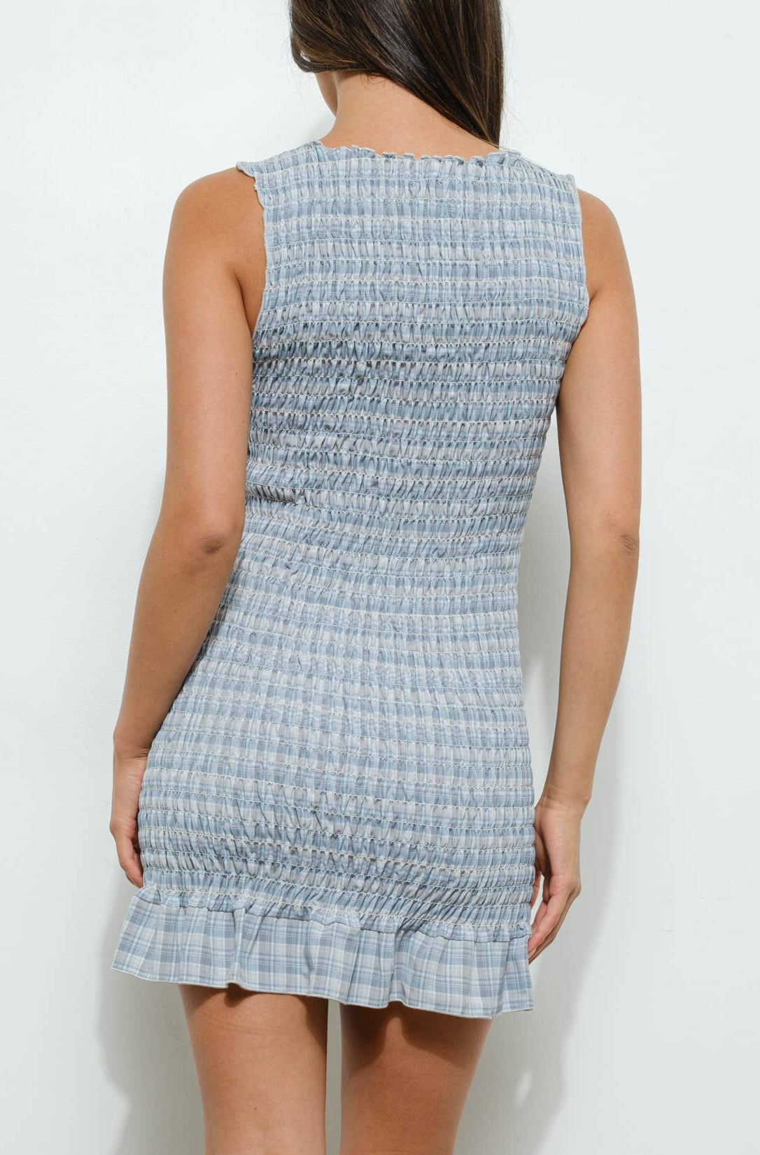 harper mini dress - blue