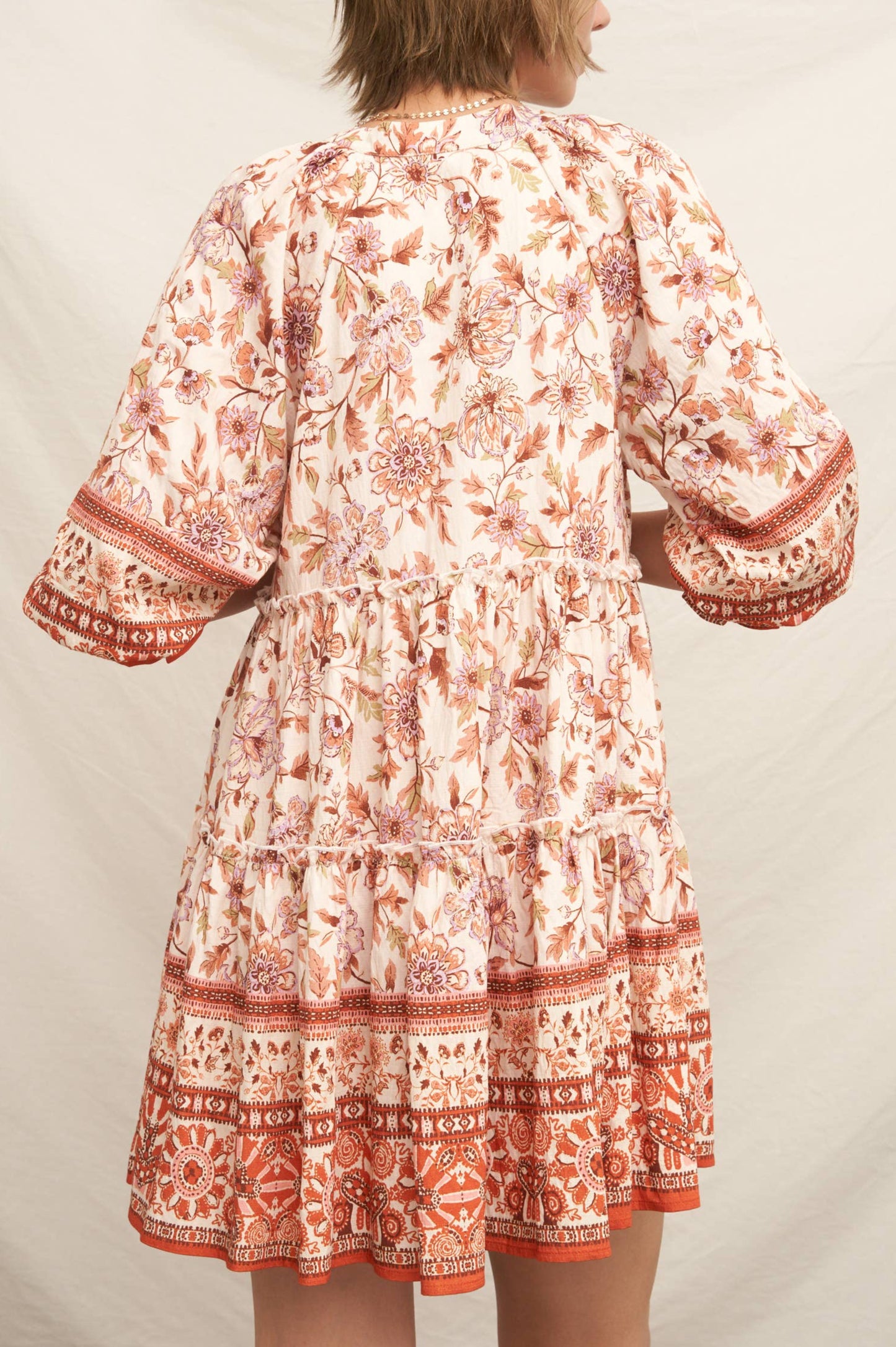 morgan dress - rust