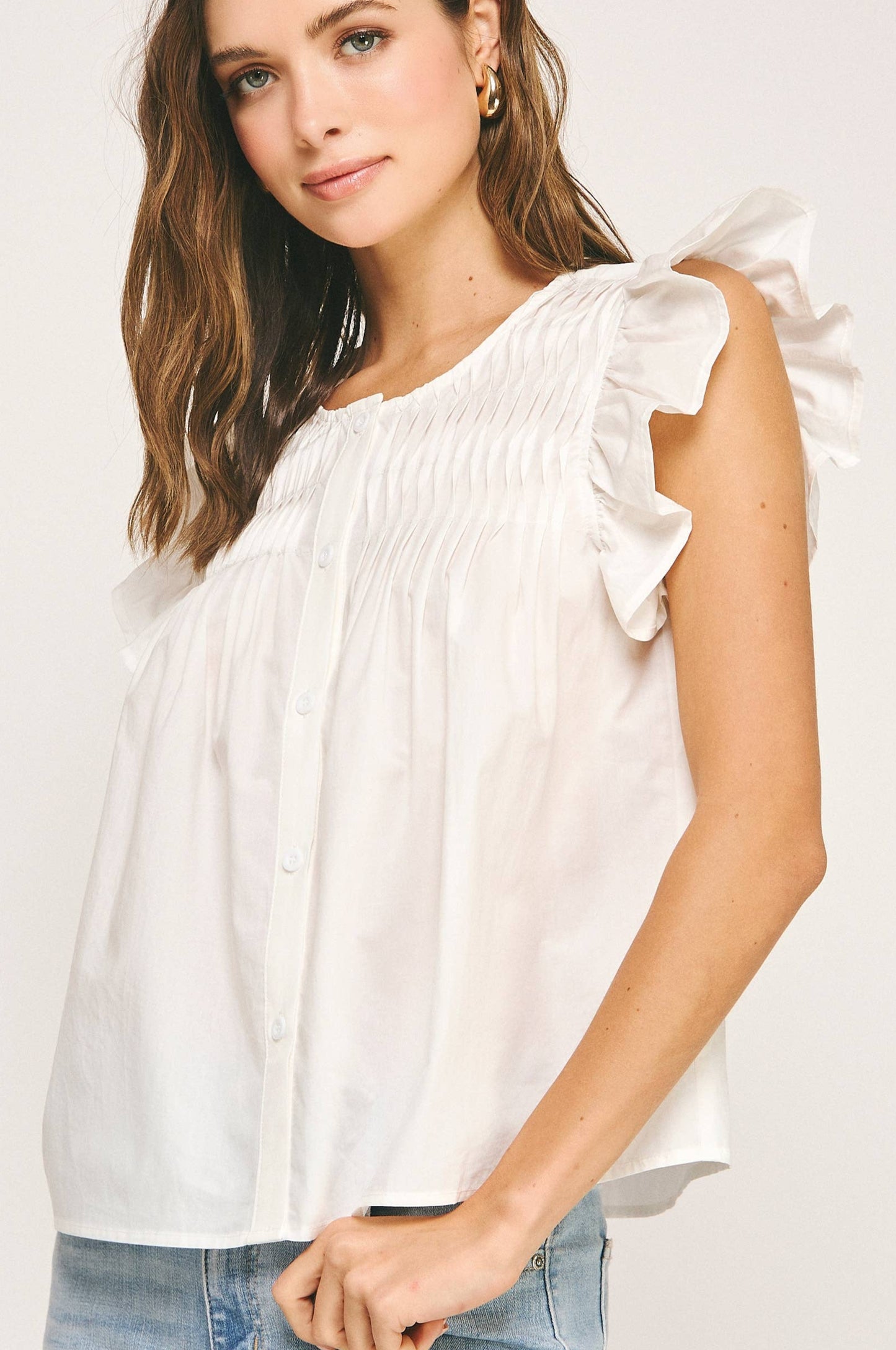 clare top - off white