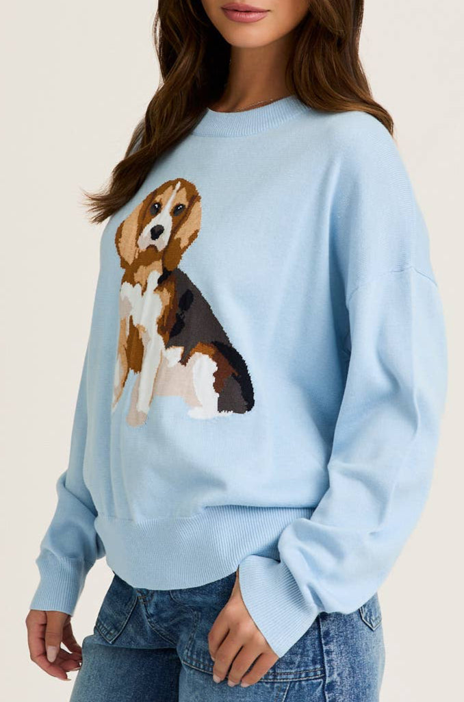 shiloh sweater - baby blue