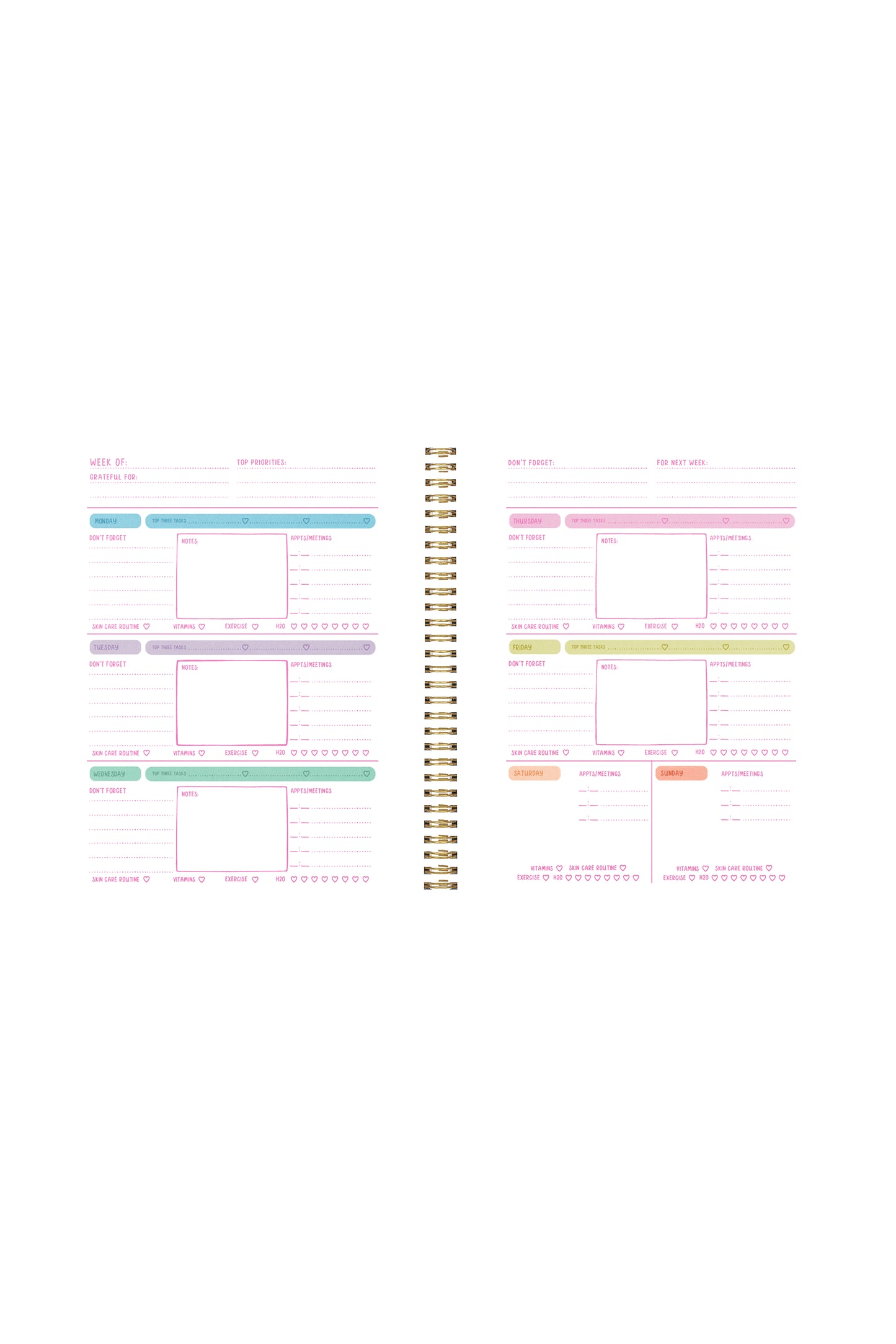 goal getter lite planner - don't ruin my vibe