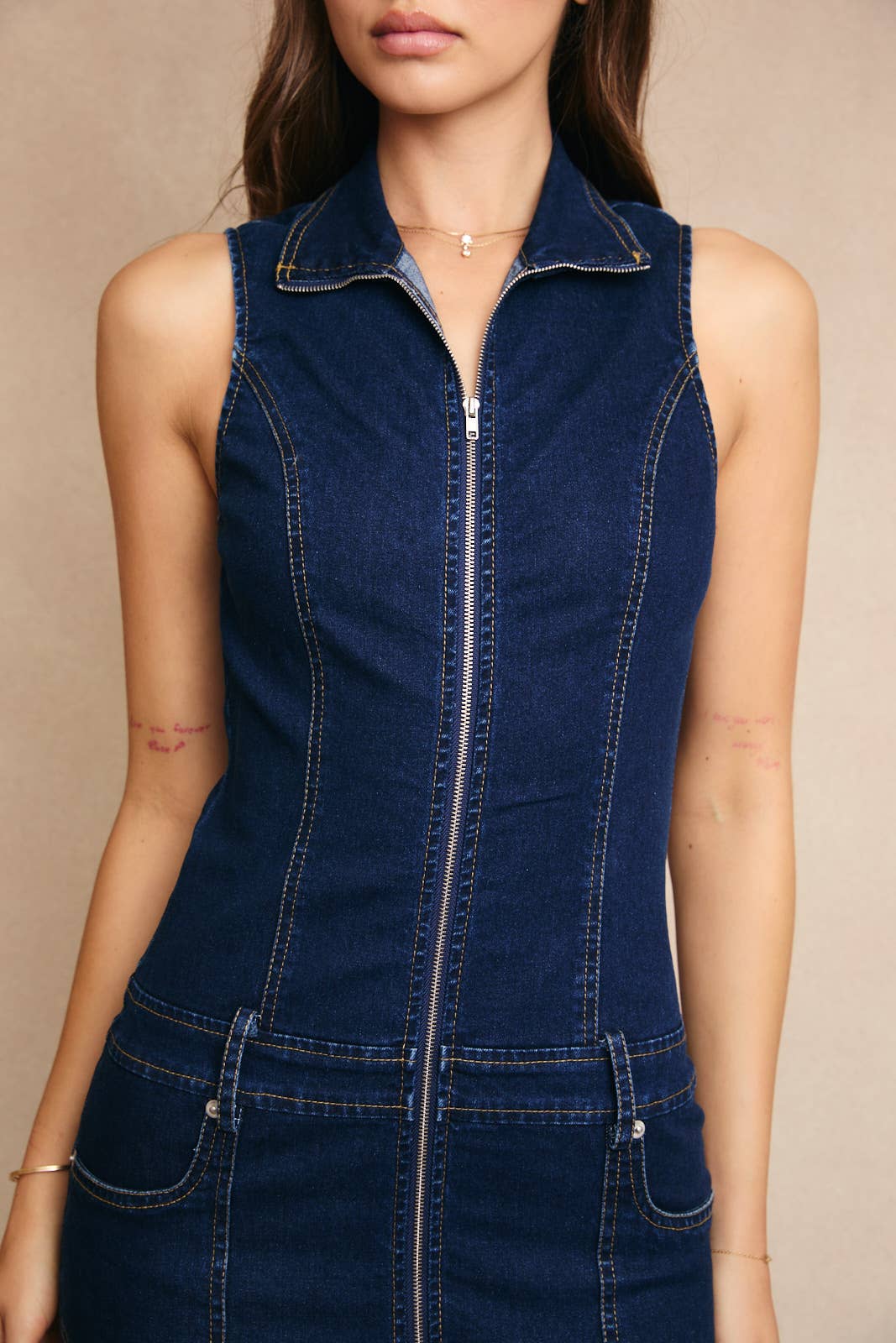 macy dress - indigo