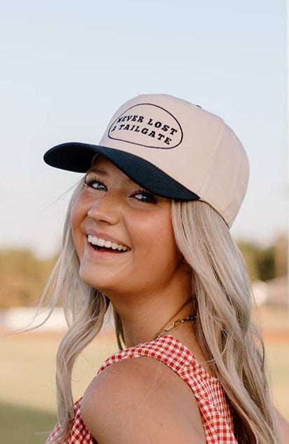 never lost a tailgate two tone hat