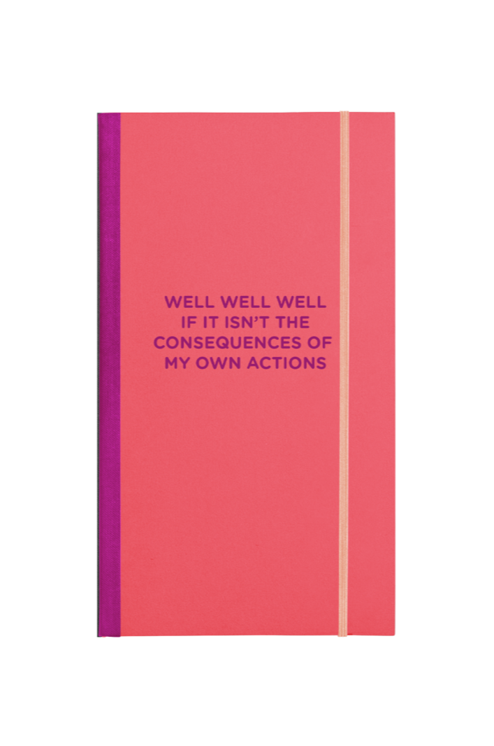 skinny notebook - well well well