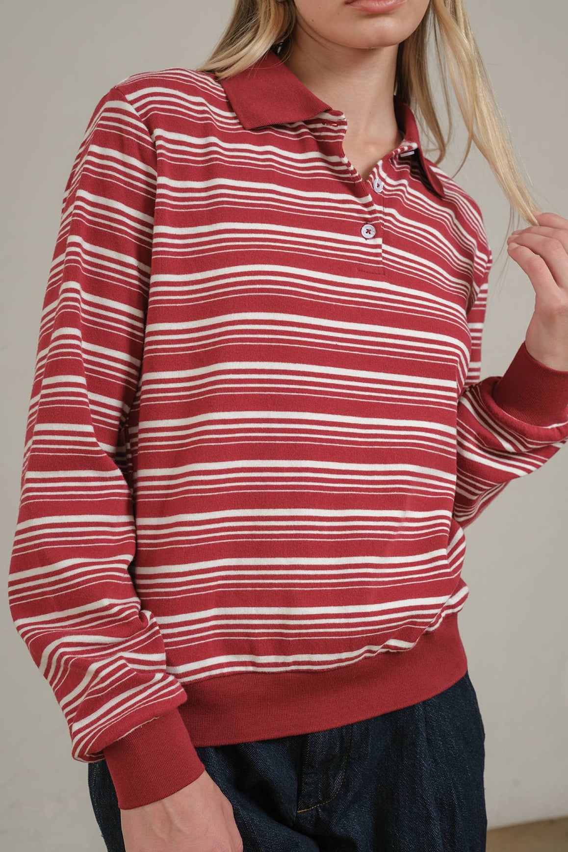 hanna polo – burgundy