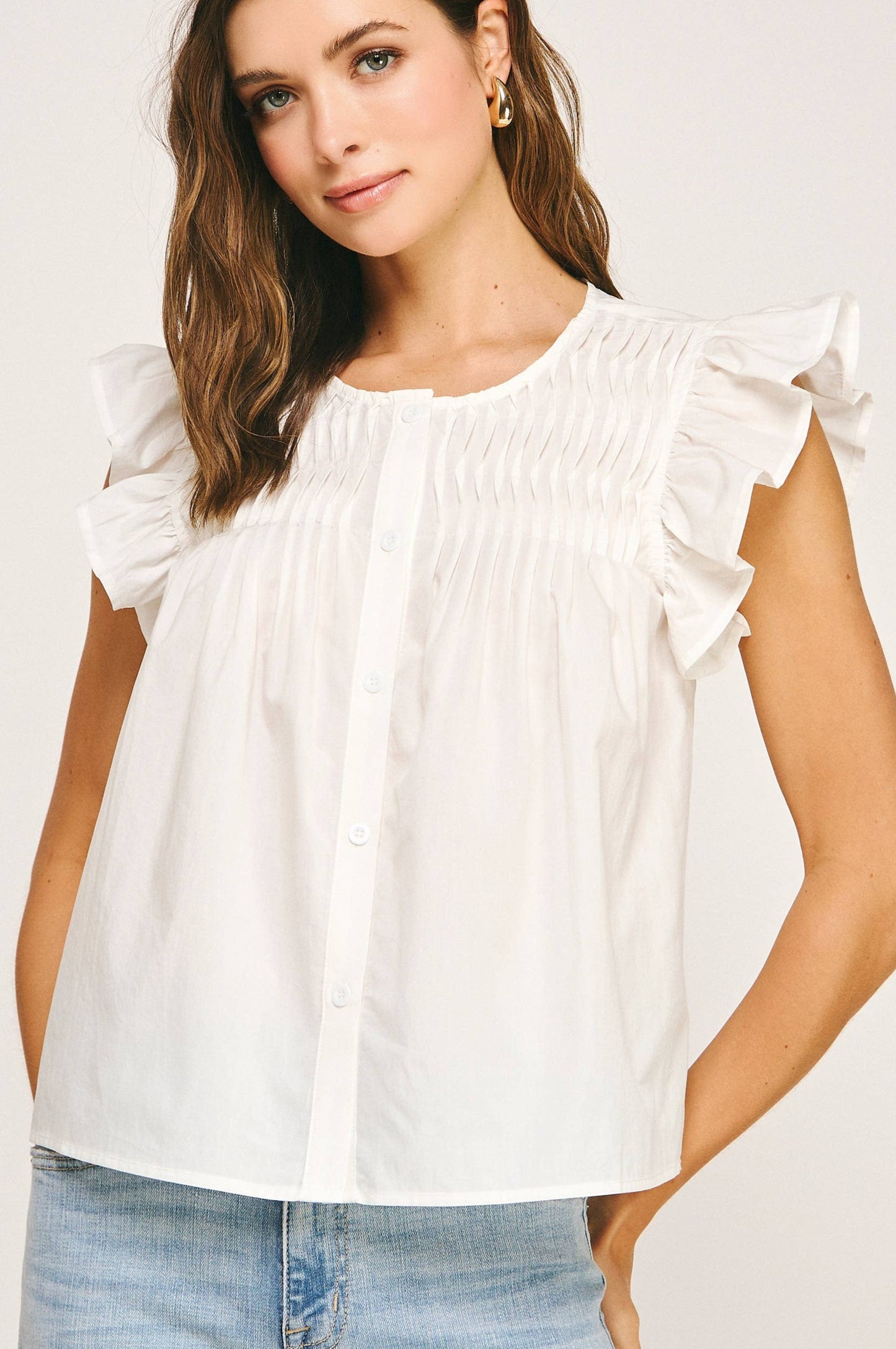 clare top - off white
