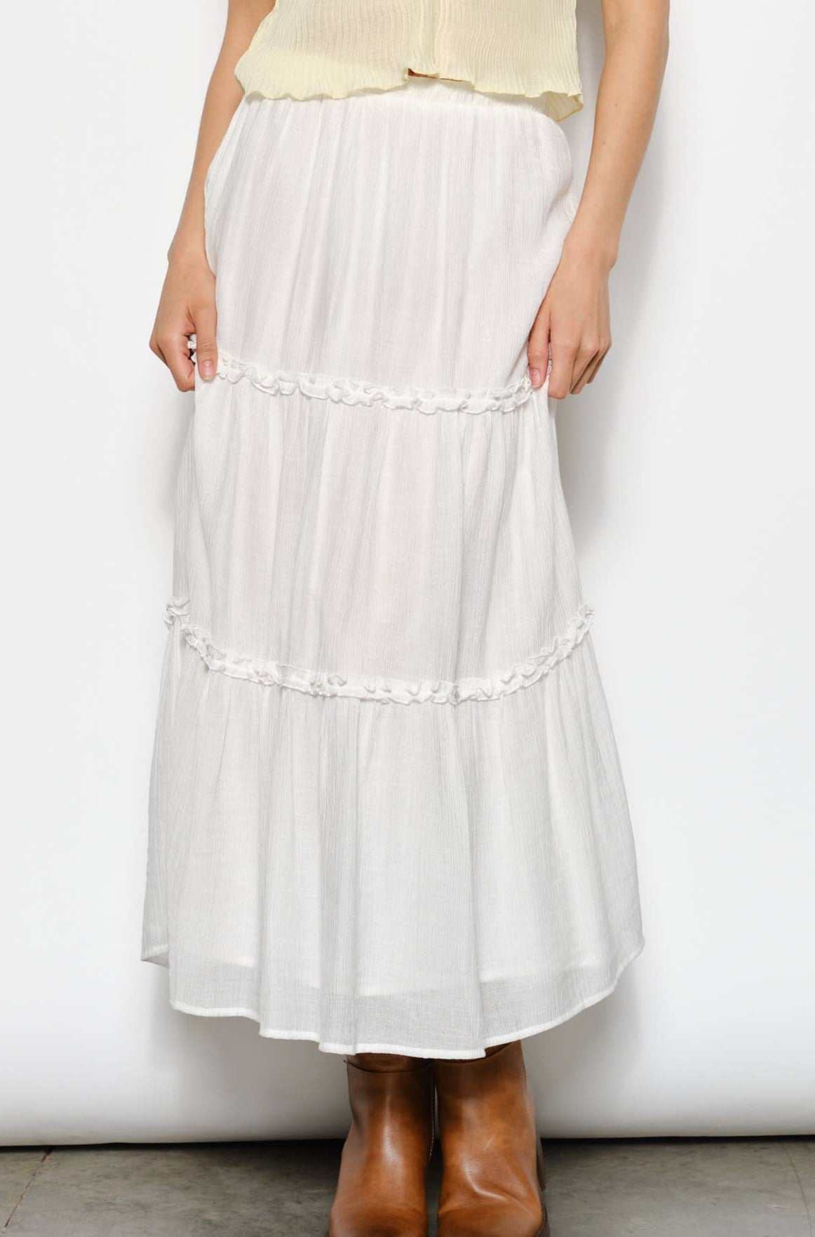 april maxi skirt - off white