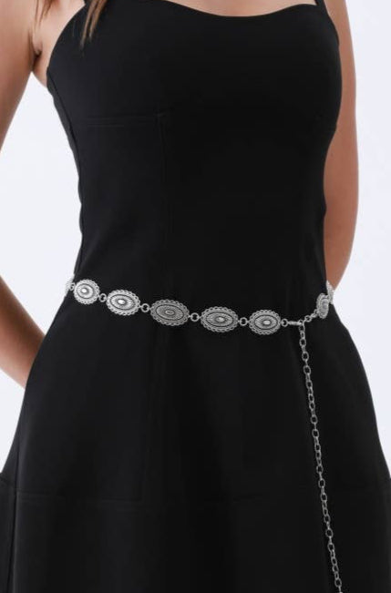 montana chain belt- antique silver