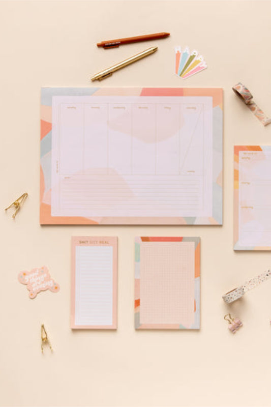 small tearaway notepad - moonscape (FINAL SALE)