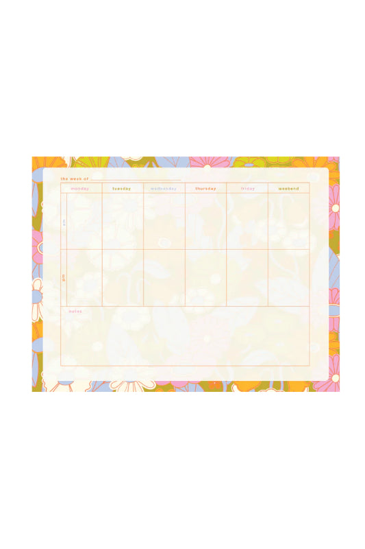 large tearaway notepad - gatherin flower