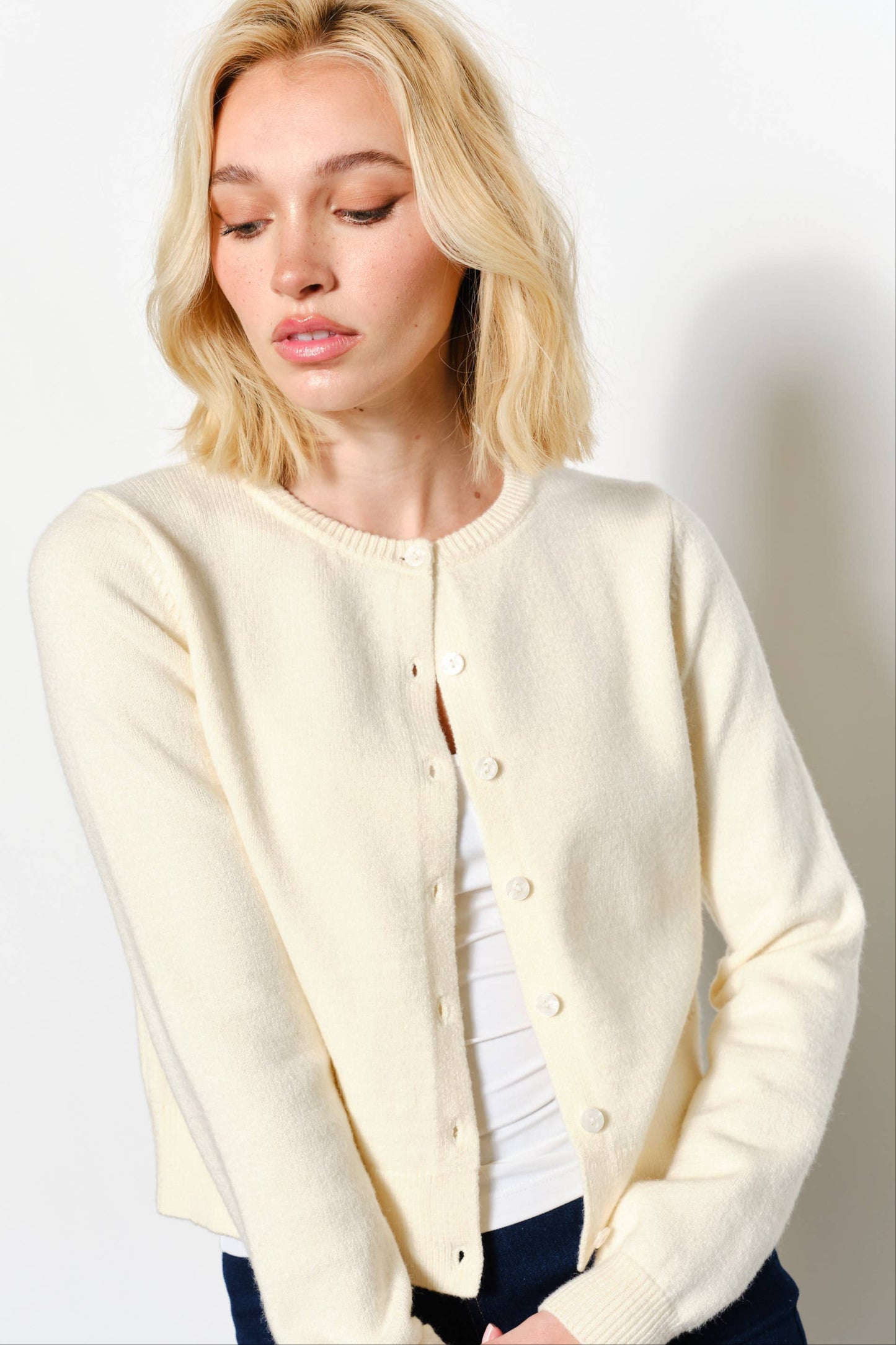 devyn cardigan - ivory