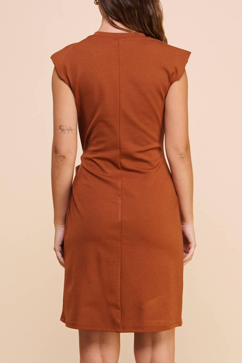 mila dress - mocha