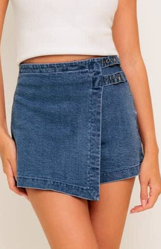 dakota skort - indigo