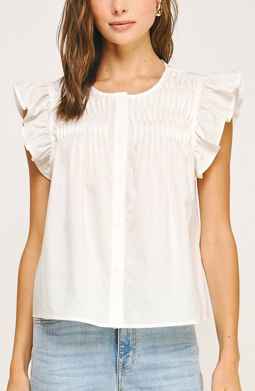 clare top - off white