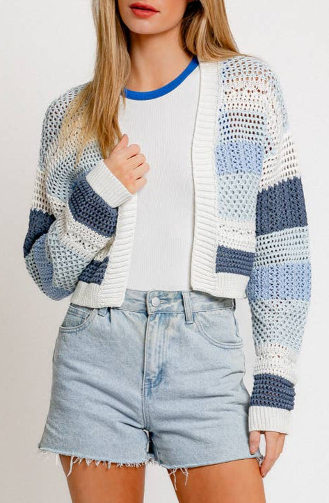 como cardigan - blue