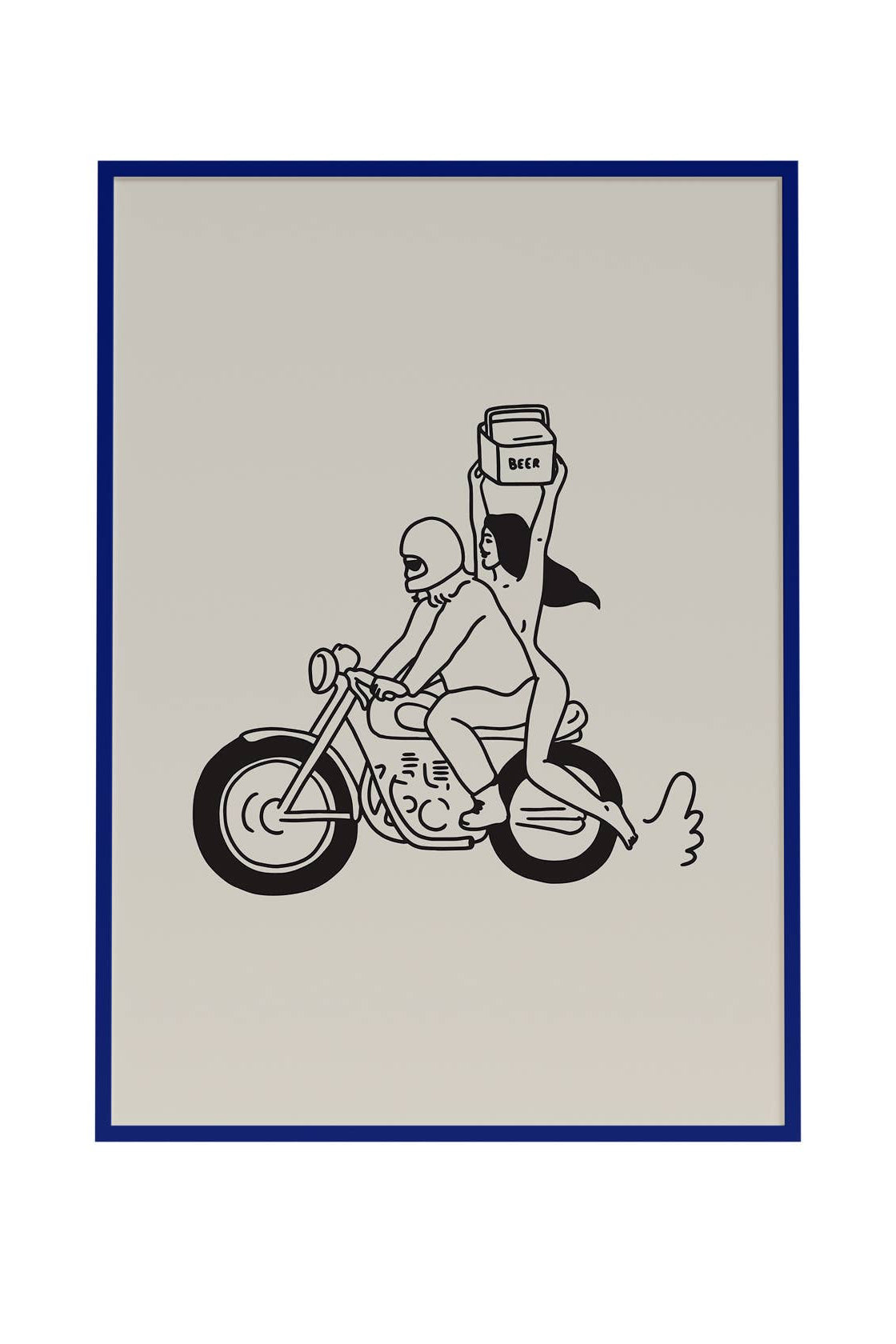 beer run art print - 5x7