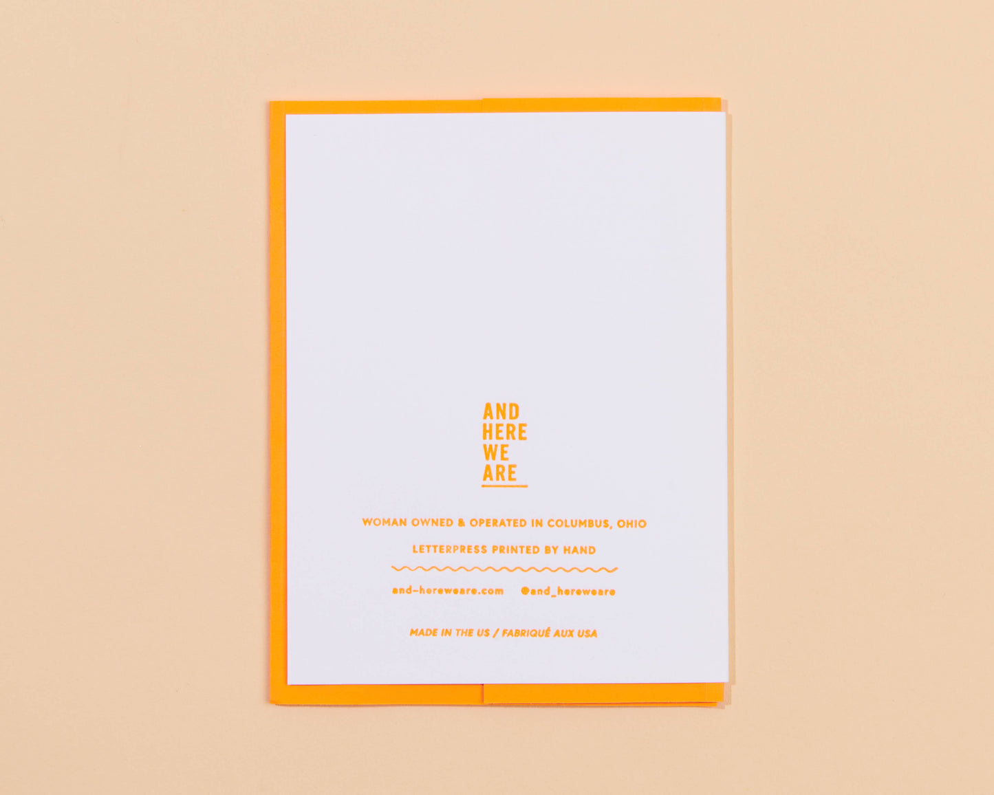 congrats letterpress greeting card