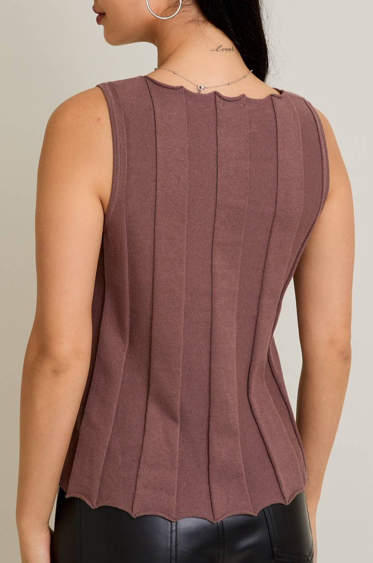 collins top - mocha