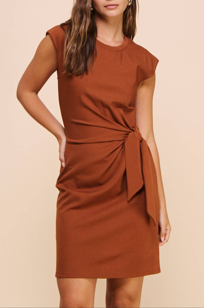 mila dress - mocha