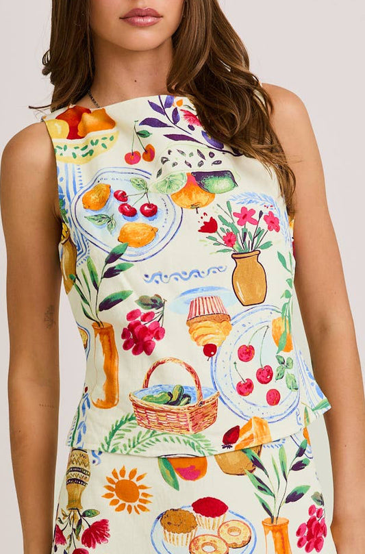 daphne top - cream