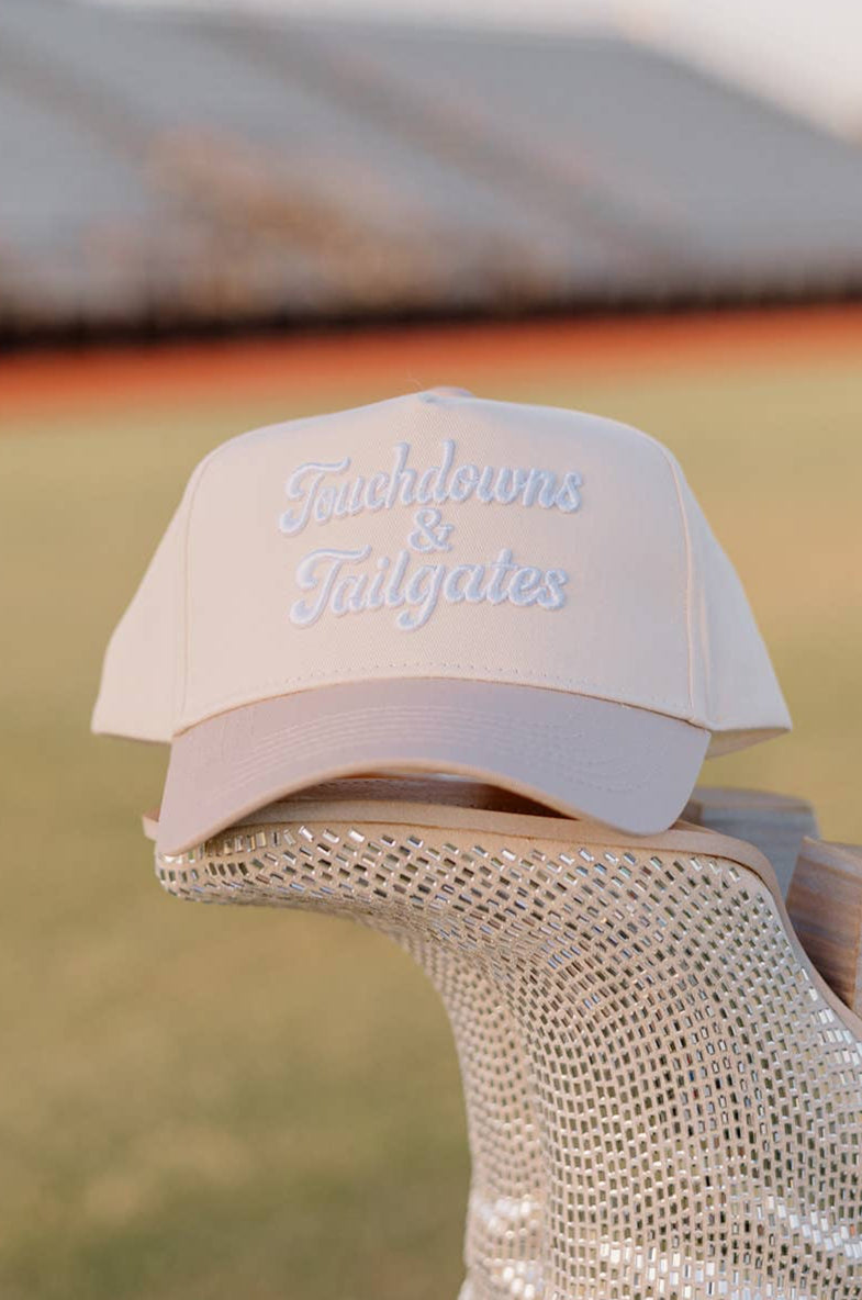 touchdowns & tailgates two tone hat