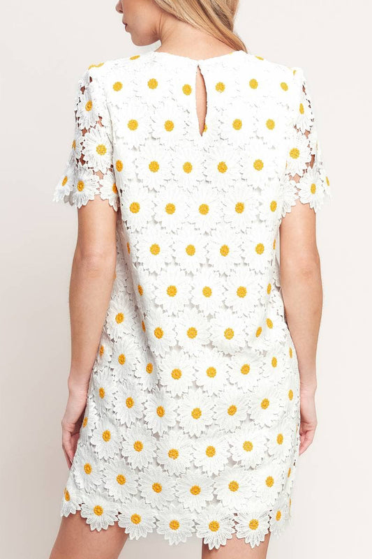 marguerite dress - white