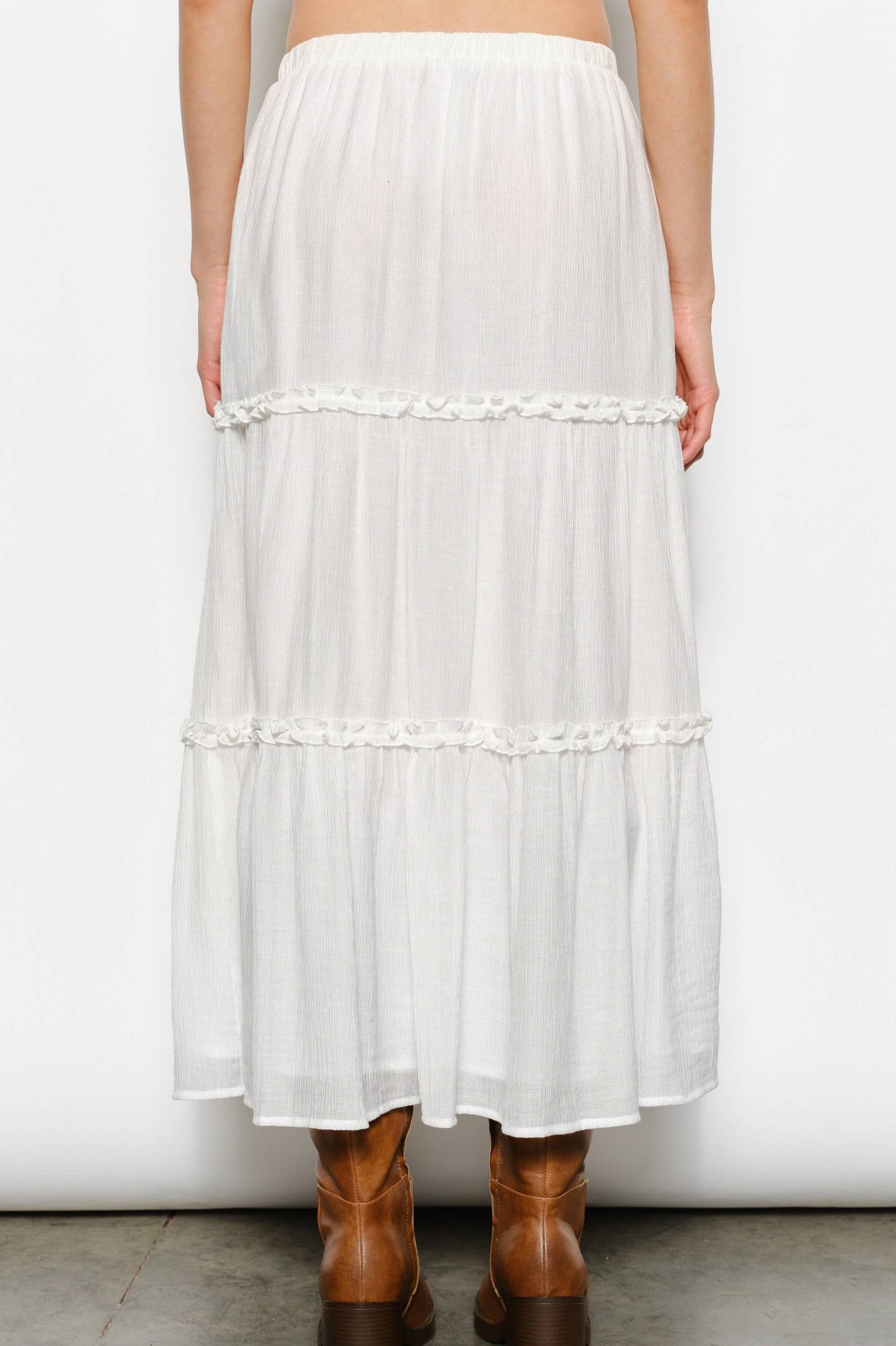 april maxi skirt - off white