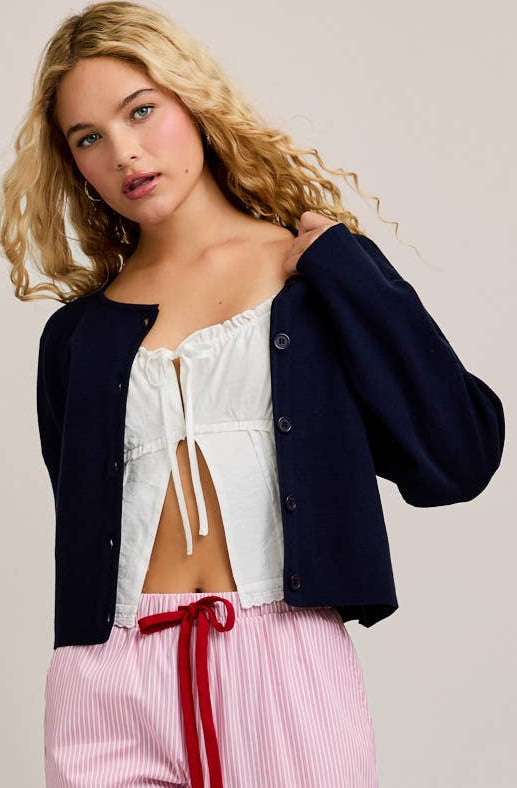 charlotte cardigan - navy