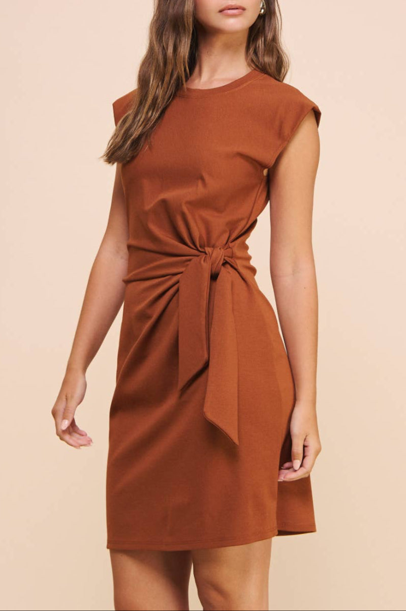 mila dress - mocha