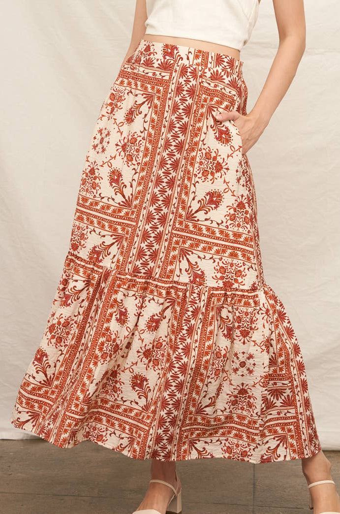 helena skirt - rust