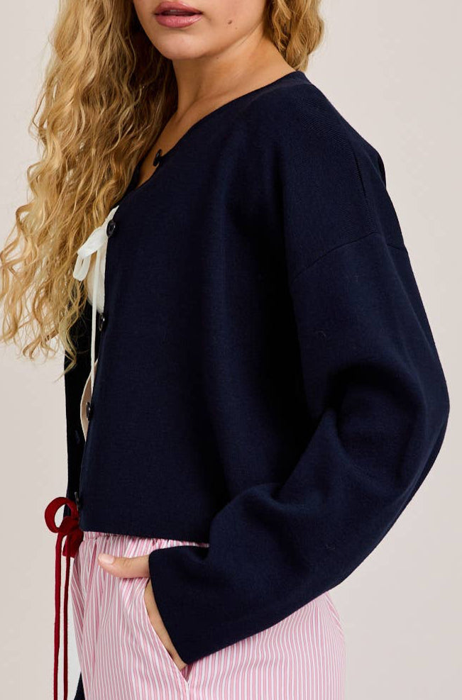 charlotte cardigan - navy