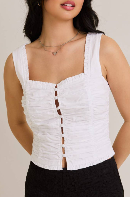 tatum top - white