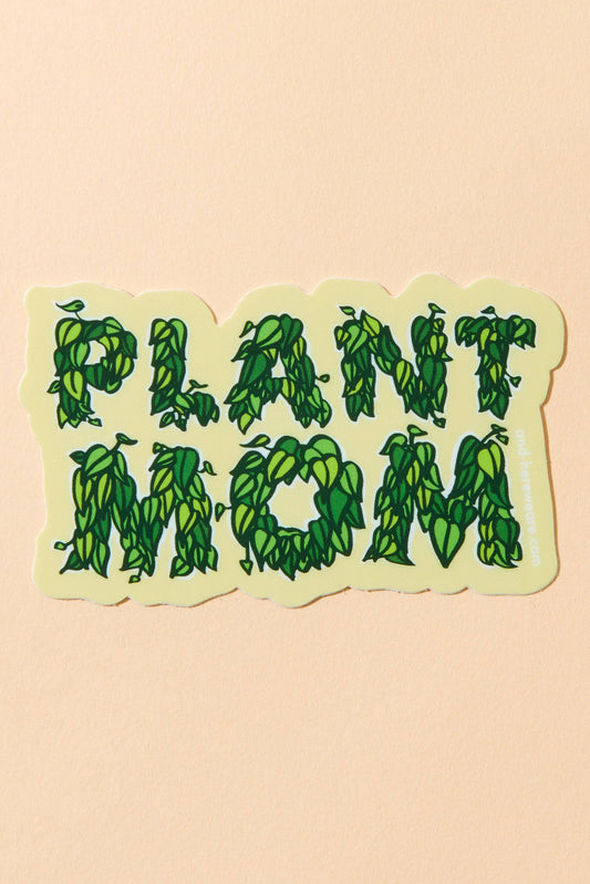 plant mom sticker