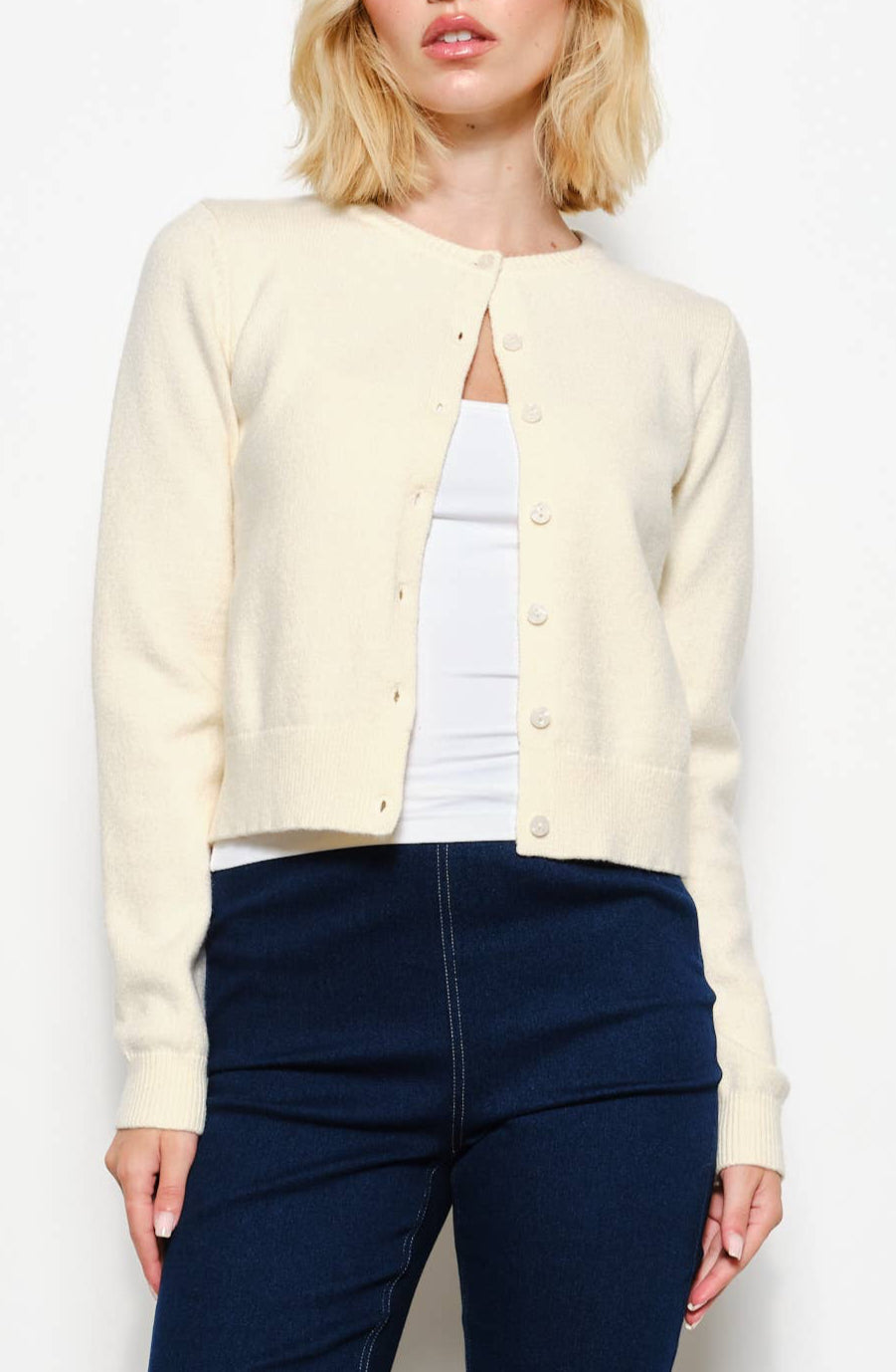devyn cardigan - ivory