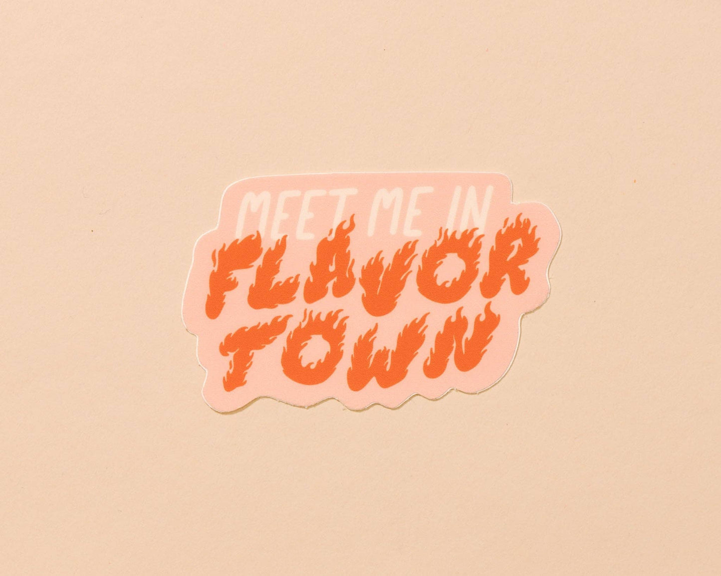 meet me in flavortown sticker