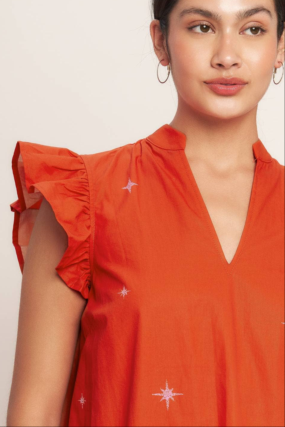 paloma dress - tomato red