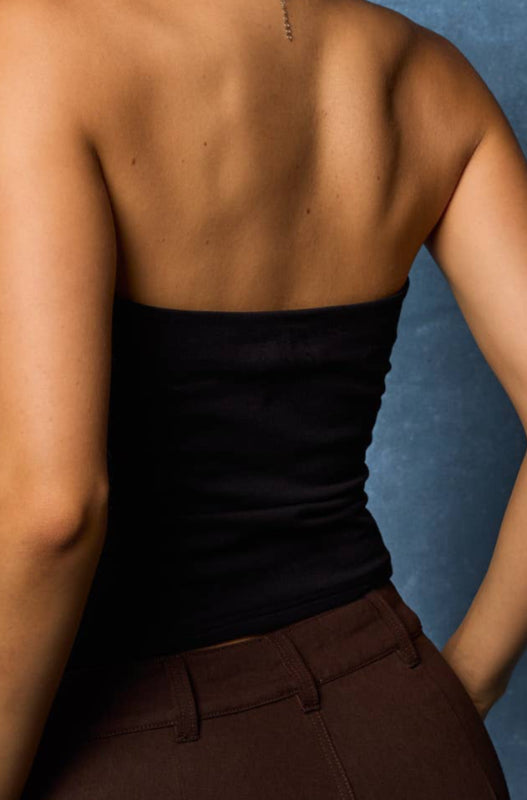 kamryn tube top - black