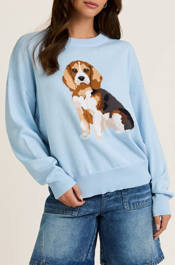 shiloh sweater - baby blue