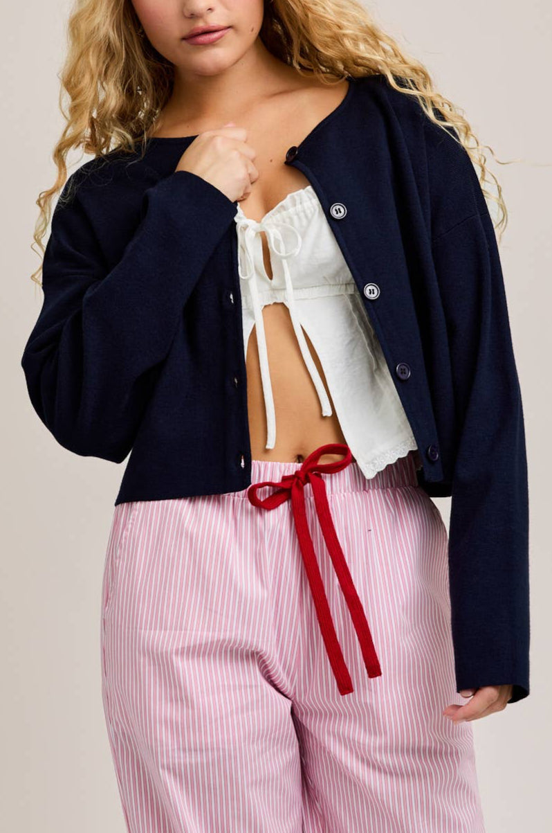 charlotte cardigan - navy