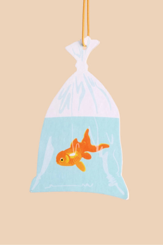 goldfish in a bag air freshener